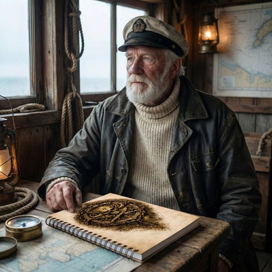 Cursed Coin Pirate – Aged Parchment Cover Notitieboek