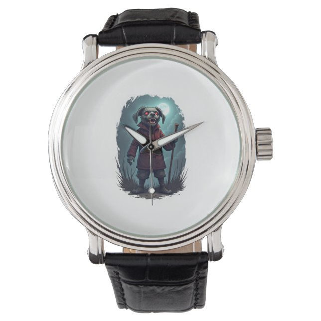 Cursed Collie Crawl Horloge (Voorkant)