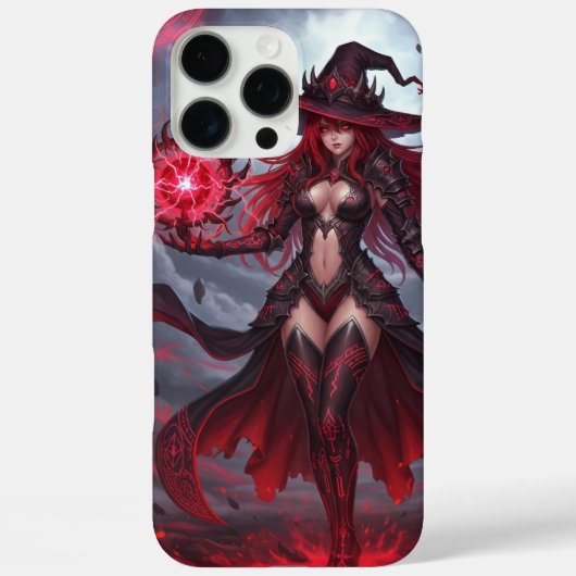 Cursed Flame Witch iPhone 16 Pro Max Case (Achterkant)