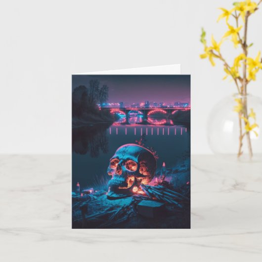 Cursed Lake Skull Kaart (Gele Bloem)