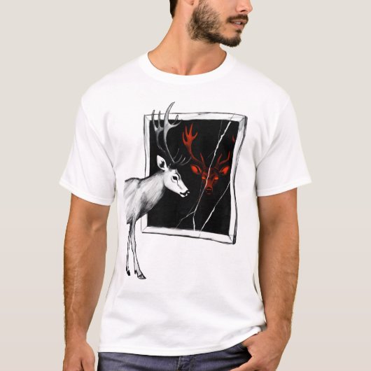 Cursed Mirror Deer T-shirt (Voorkant)