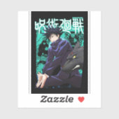 🌘 Cursed Shadow Warrior Sticker – Dark Anime Viny (Vel)