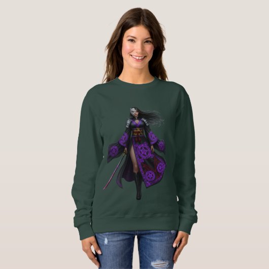 Cursed Warrior Queen | Anime Fantasy Sweatshirt (Voorkant volledig)