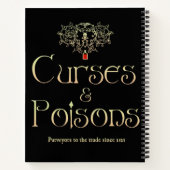 Cursen en Notitieboek van de spieren (Achterkant)