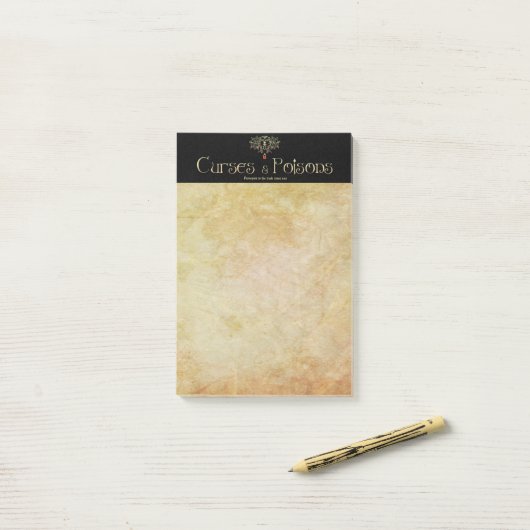 Curses and Poisons Post-it® Notes (Op bureau)