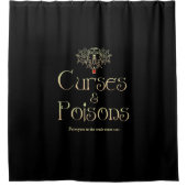 Curses en posities douchegordijn (Voorkant)