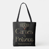 Curses en posities tote bag (Achterkant)