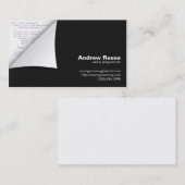 Curset hoek met programmacode - Java Visitekaartje (Voorkant / Achterkant)