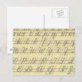 Cursief Briefkaart (Voorkant / Achterkant)