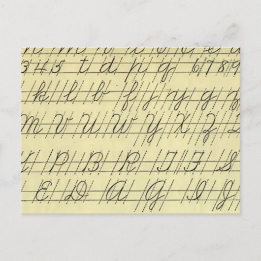 Cursief Briefkaart (Voorkant)