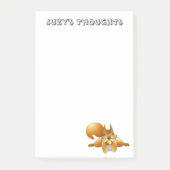 Cursief eekhoorntje Post it Note Pad (Voorkant)