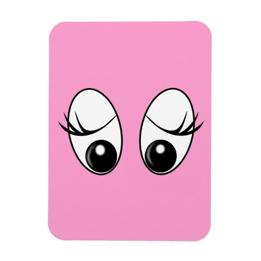 Cursief Eyes Custom Colors Magnet Magneet (Verticaal)