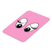 Cursief Eyes Custom Colors Magnet Magneet (Linkerzijde)