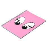 Cursief Eyes Notitieboek aangepaste kleuren (Linkerzijde)