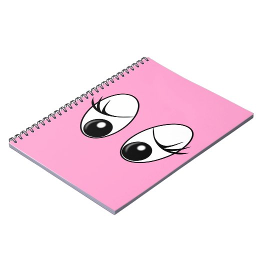 Cursief Eyes Notitieboek aangepaste kleuren (Linkerzijde)