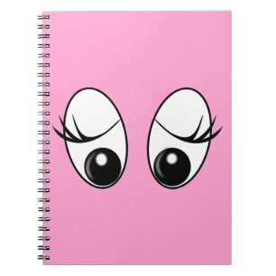 Cursief Eyes Notitieboek aangepaste kleuren