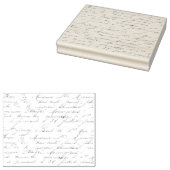 Cursief Frans handschrift Kunststempel Rubberstempel (Gestempeld)
