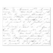 Cursief Frans handschrift Kunststempel Rubberstempel (Afrduk)