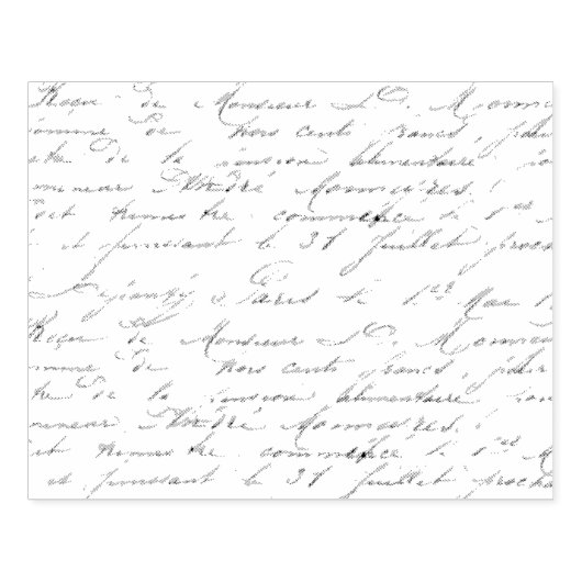  Cursief Frans handschrift Kunststempel Rubberstempel (Afrduk)