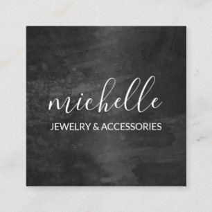 Cursief geavanceerd vierkante visitekaartje