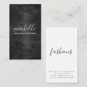 Cursief geavanceerd visitekaartje (Voorkant / Achterkant)