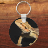 Cursief gebogen draak 3 sleutelhanger (Voorkant)