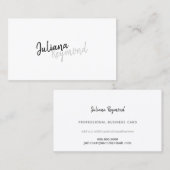 cursief handgeschreven professionele moderne softw visitekaartje (Voorkant / Achterkant)