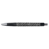 Cursief handschrift Auteur Zwart Wit Romantisch Pen (Voorkant)