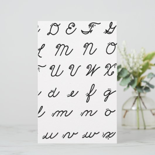 cursief handschrift briefpapier (Staand voorkant)