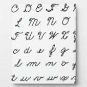 cursief handschrift fotoplaat (Voorkant)