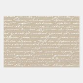 Cursief Handschrift Schrijver Auteur Boek Lover Sw Inpakpapier Vel (Voorkant 3)