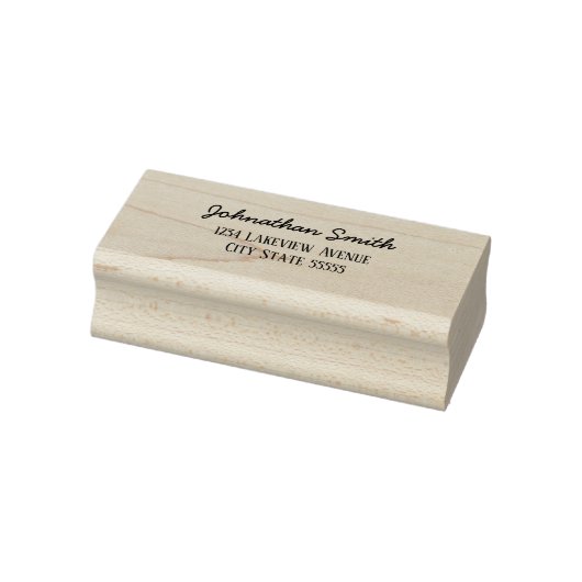 Cursief handtekening uiterlijk script naam retoura rubberstempel (Stempel)