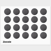 Cursief Initiaal zwarte waszegel Ronde Sticker (Vel)