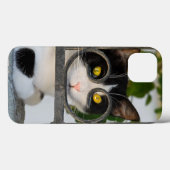 Cursief kat met bril Lijst een grappige foto - Case-Mate iPhone Case (Achterkant (horizontaal))