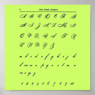 Cursief lettertype Poster
