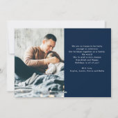 Cursief multi-fotogrid | Prettig Hanukkah Feestdagenkaart (Achterkant)