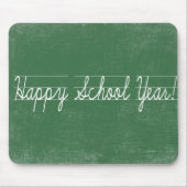 Cursief penmanschap op groen krijtbord muismat (Voorkant)