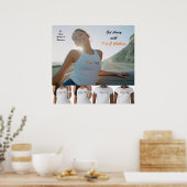 Cursief Prints Poster van I'm G Clothing (Keuken)