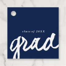 Cursief schrift | Afstudeer Favor Tags | Cadeautag