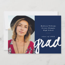 Cursief Schrift Grad | Eenvoudige Foto Afstuderen