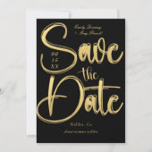 Cursief Schrift Save the Date Kaart (Voorkant)