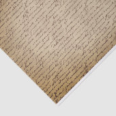  Cursief Schrijven Tekst op Perkamentpatroon Tissuepapier (Detail)