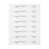 Cursief script handgeschreven kalligrafie bruiloft (Vel)