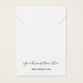 Cursief Script Ketting Verwervingskaart Visitekaartje (Voorkant)