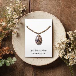 Cursief Script Ketting Verwervingskaart Visitekaartje