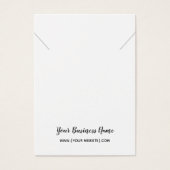 Cursief Script Ketting Verwervingskaart Visitekaartje (Voorkant)