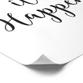 Cursief script "Make it" Poster (Hoek)