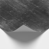 Cursief script op vervormd zwart cadeaupapier (Hoek)