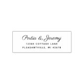 Cursief Script Wedding Return-adres Zelfinktende Stempel (Design)
