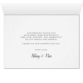 Cursief | Weddenfoto collage Hartelijk dank (Binnen Horizontaal (Onder))